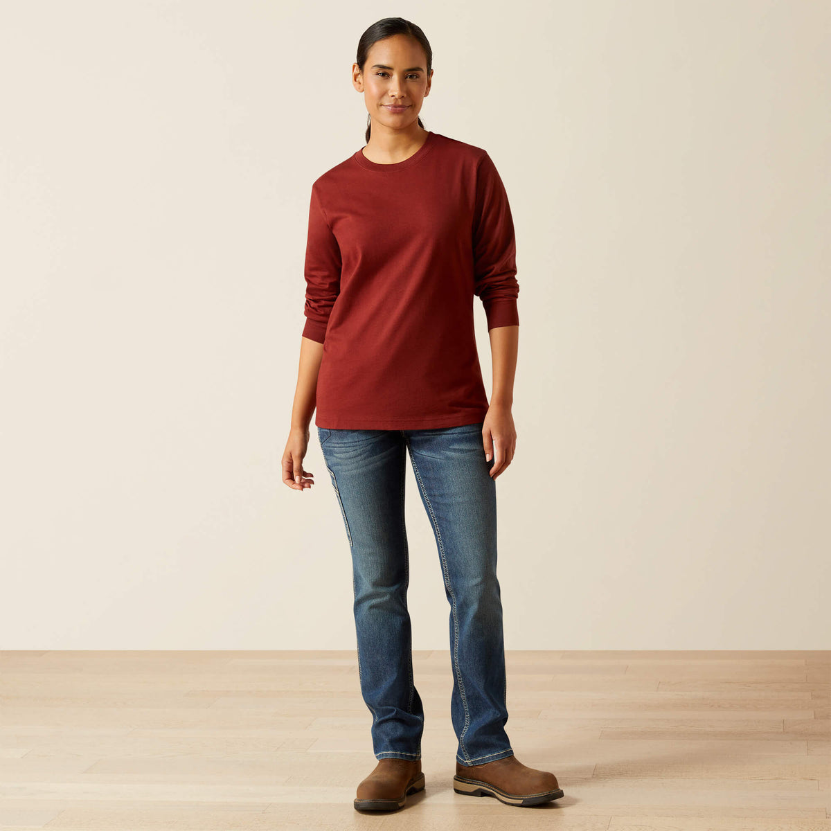 Rebar Cotton Strong Workshop Logo T-Shirt - Ariat Popular