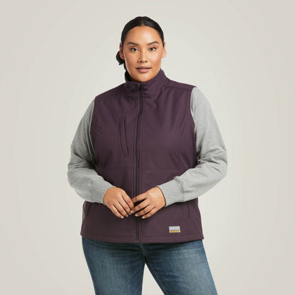 Rebar Stretch Canvas Softshell Vest - Ariat Signature