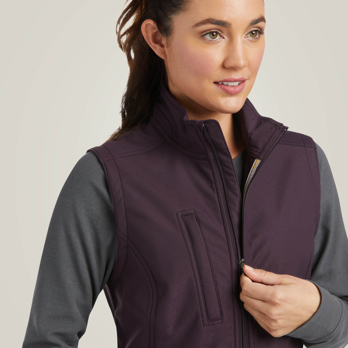 Rebar Stretch Canvas Softshell Vest - Ariat Signature