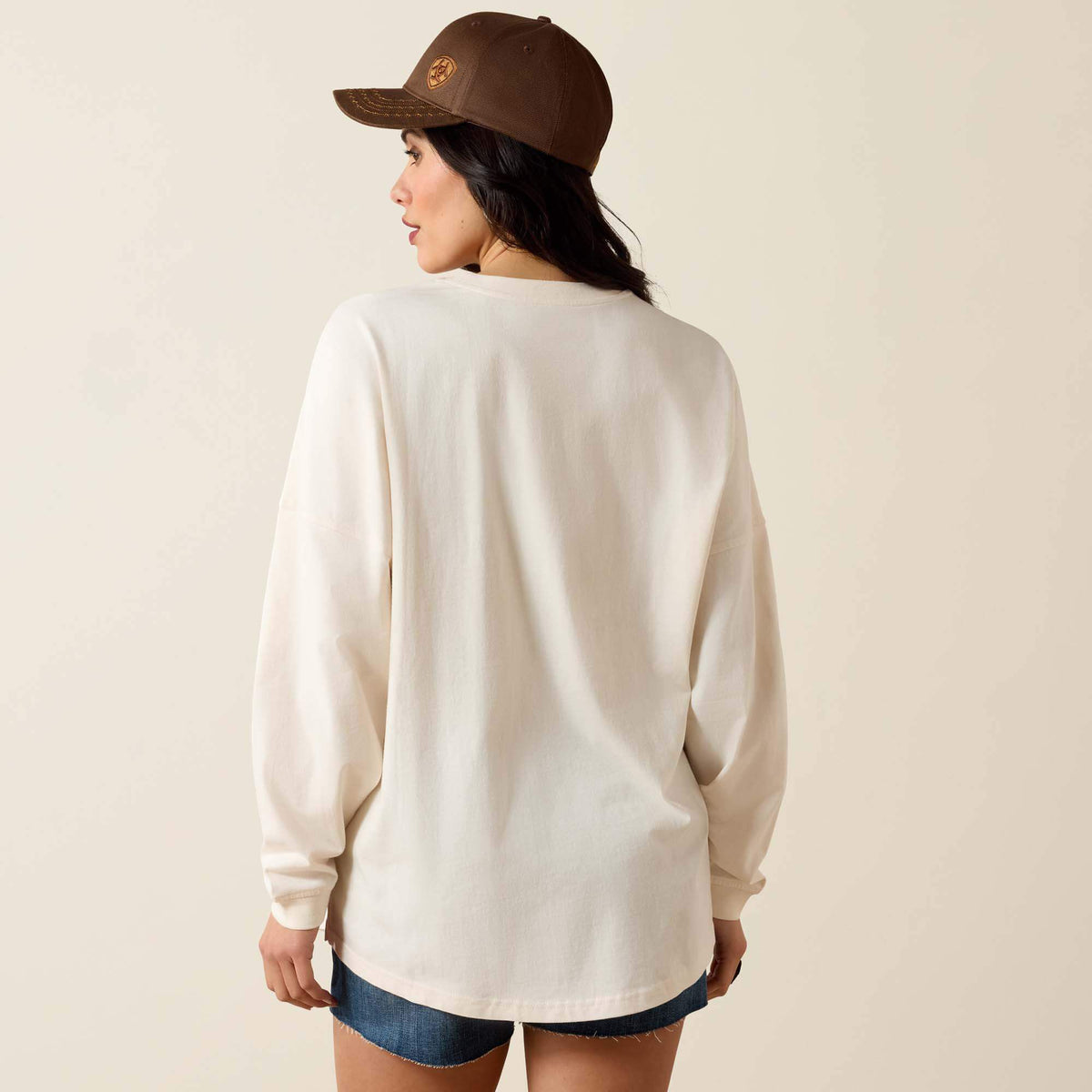 Canvas Oversized Long Sleeve T-Shirt - Ariat Discount