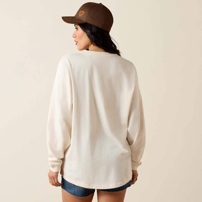 Canvas Oversized Long Sleeve T-Shirt - Ariat Discount