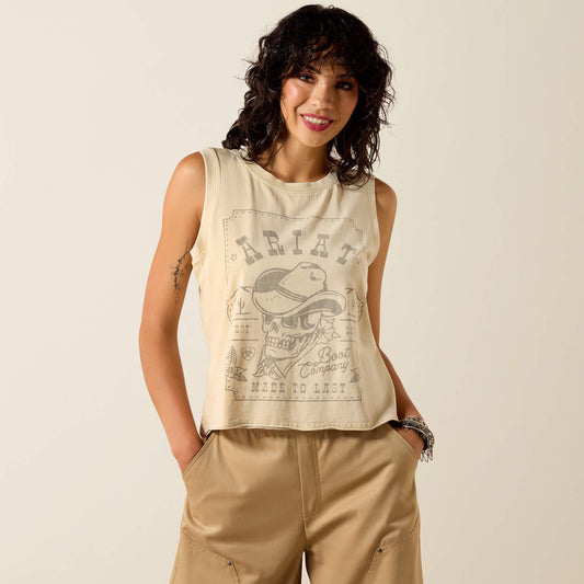Ariat Wanted Skull Cowboy Tank - Ariat Popular