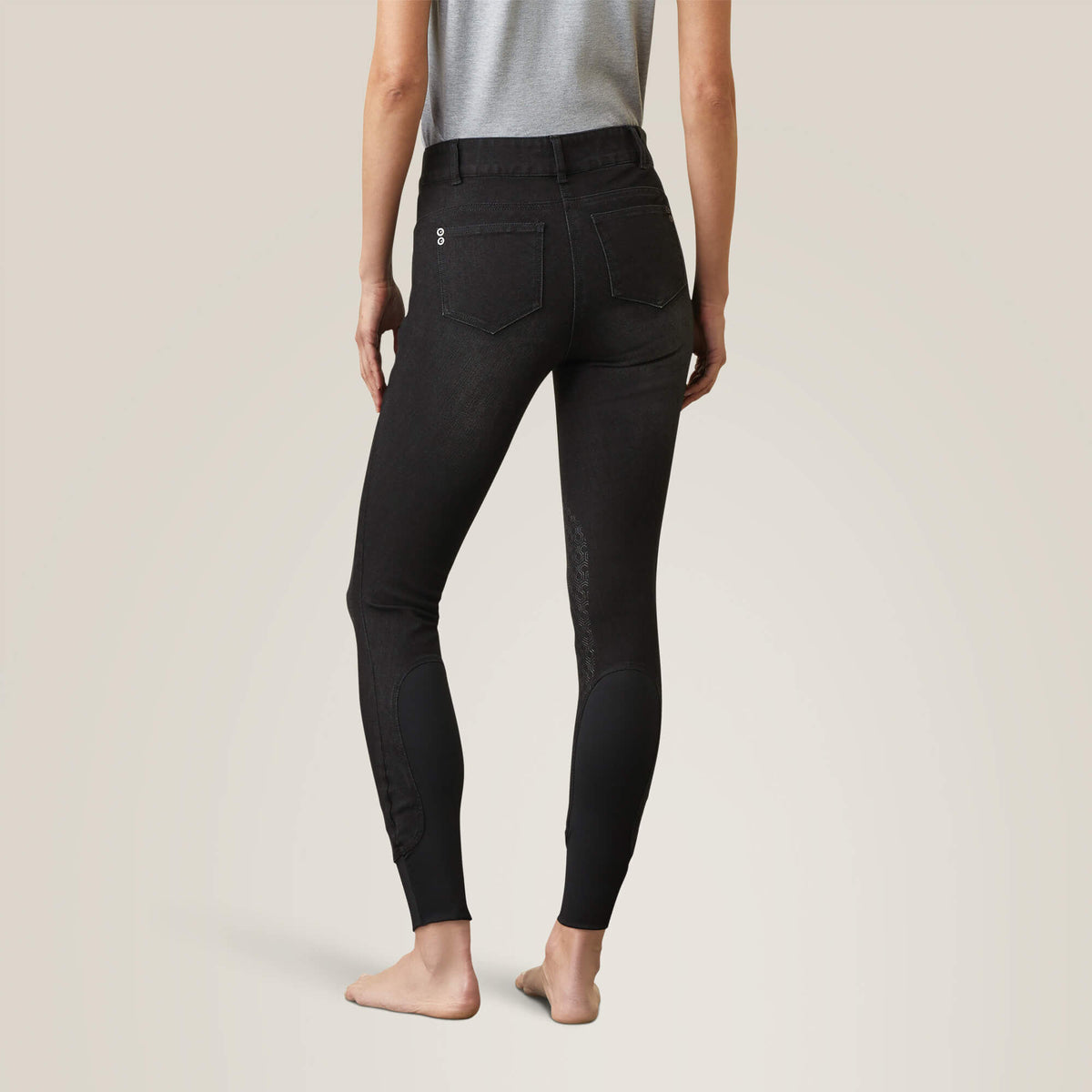Halo B Denim Knee Patch Breech - Ariat Trusted