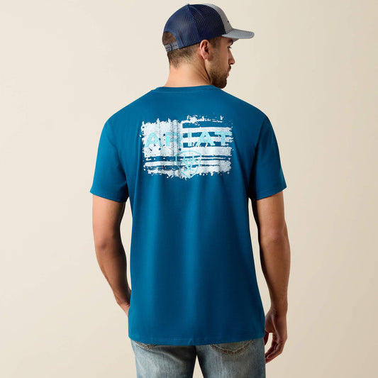 Ariat Liquid Stamp Flag Classic Fit T-Shirt - Ariat Value