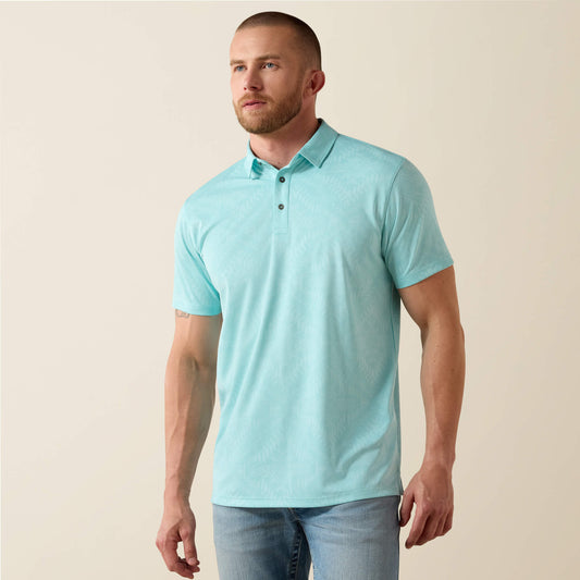 Jacquard Printed Fitted Polo - Ariat Exclusive