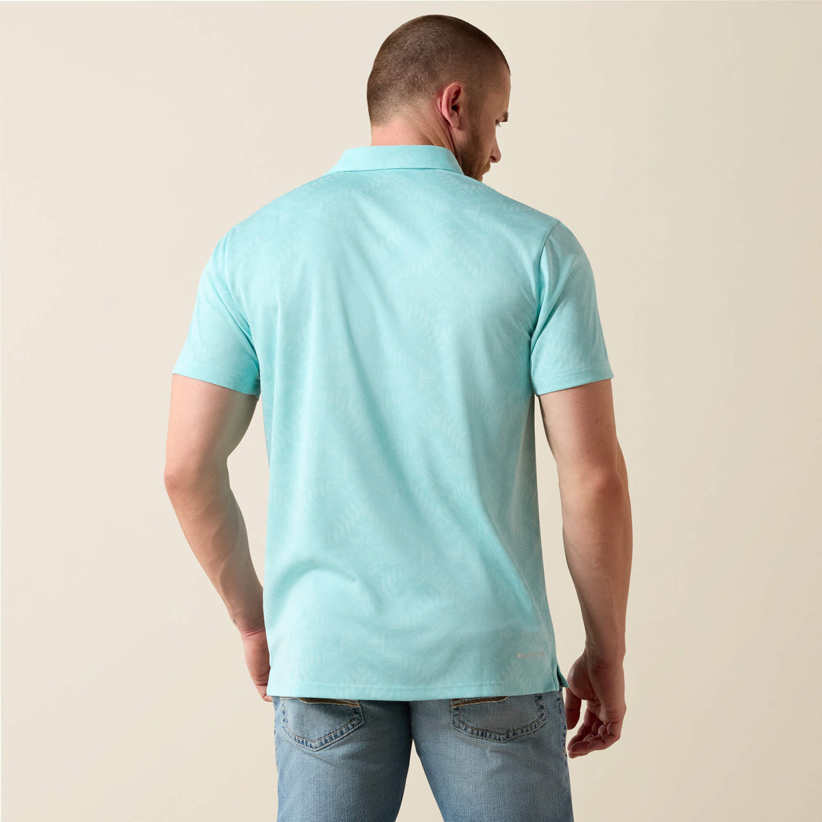 Jacquard Printed Fitted Polo - Ariat Exclusive